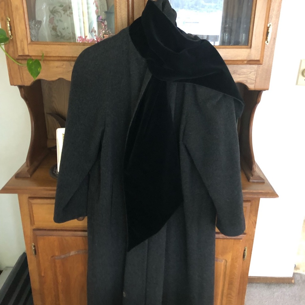 Linda Richards heavy wool coat